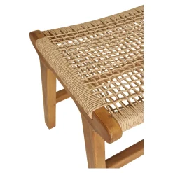 PODNÓŻEK Derby z drewna tekowego naturalny 60x40x42 cm