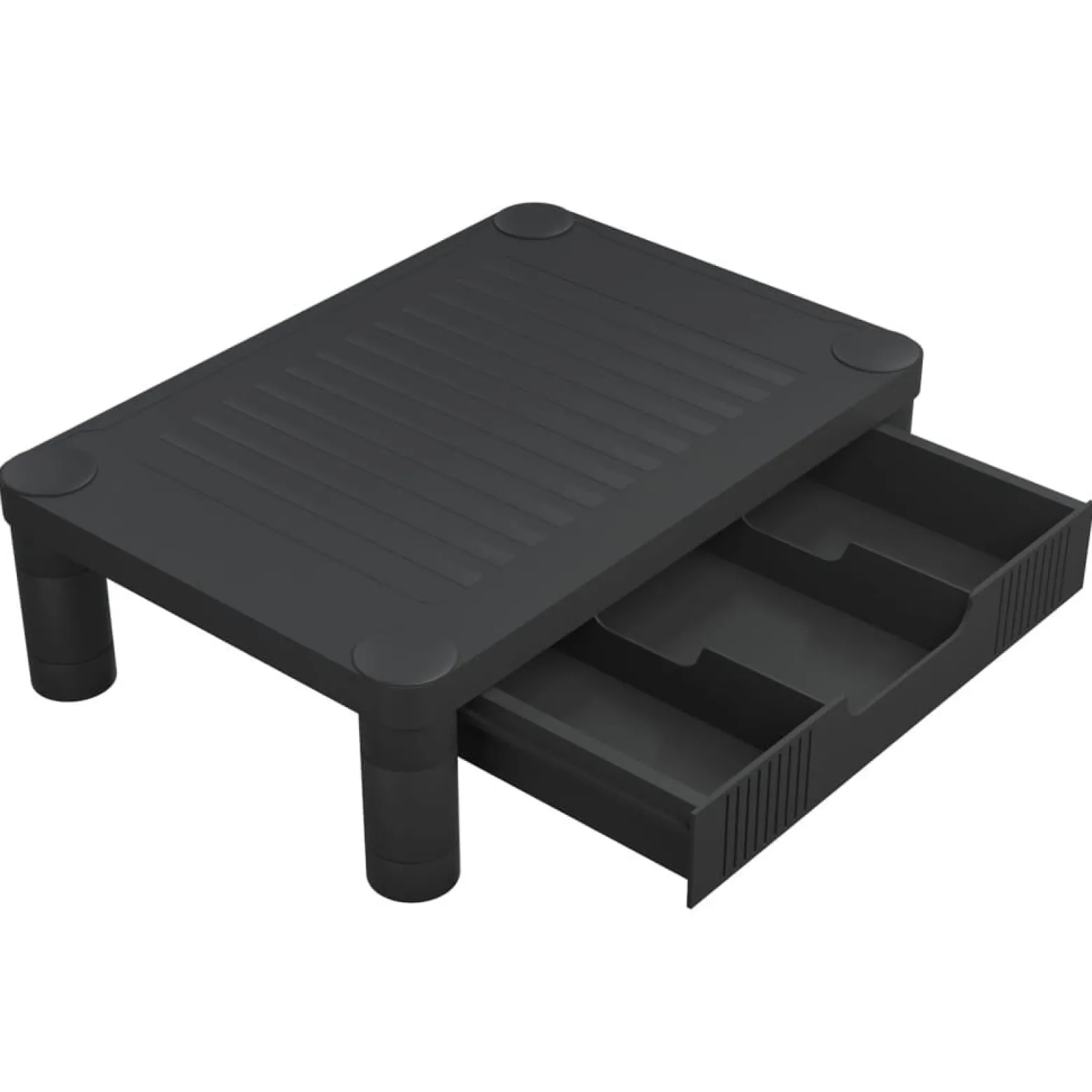 Podstawka pod monitor czarna 43x30.5x13 cm