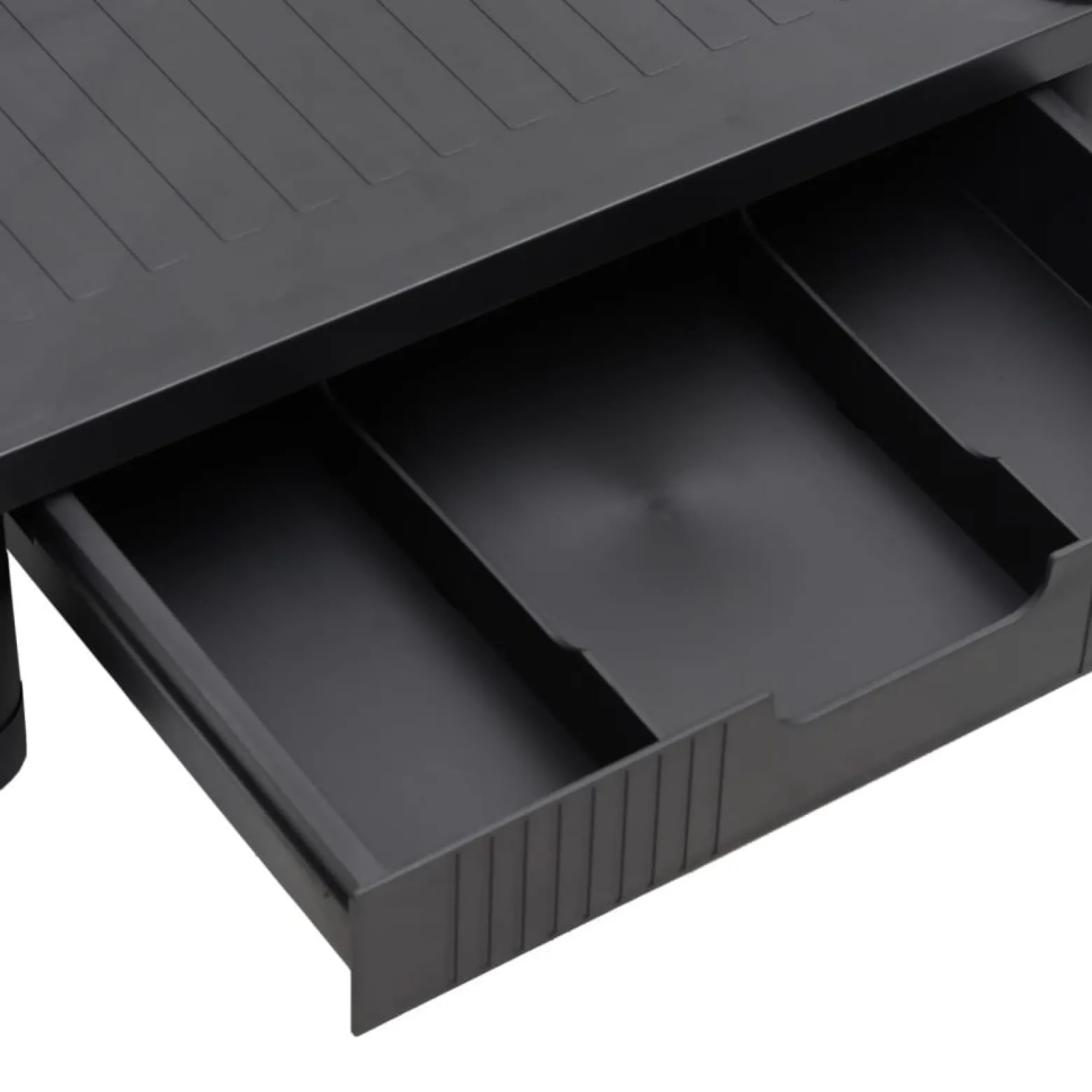 Podstawka pod monitor czarna 43x30.5x13 cm