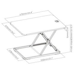 Podstawka regulowana Spacetronik Zdrowie i Ergonomia pracy