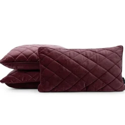 Poduszka dekoracyjna 30x50 Velvet bordowa welurowa