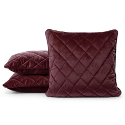 Poduszka dekoracyjna 30x50 Velvet bordowa welurowa