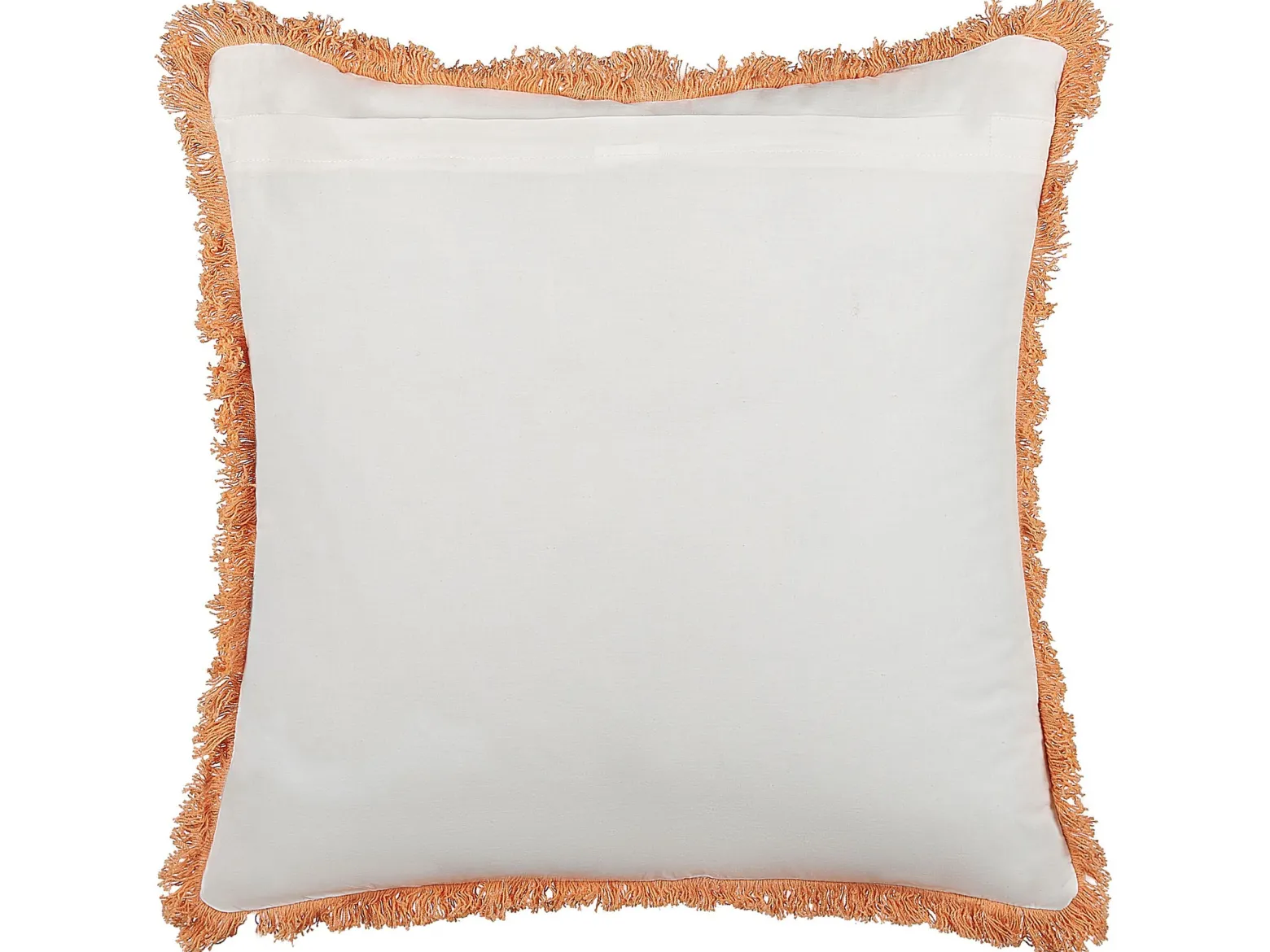2 poduszki bawełniane 45x45 cm biało-pomarańczowe