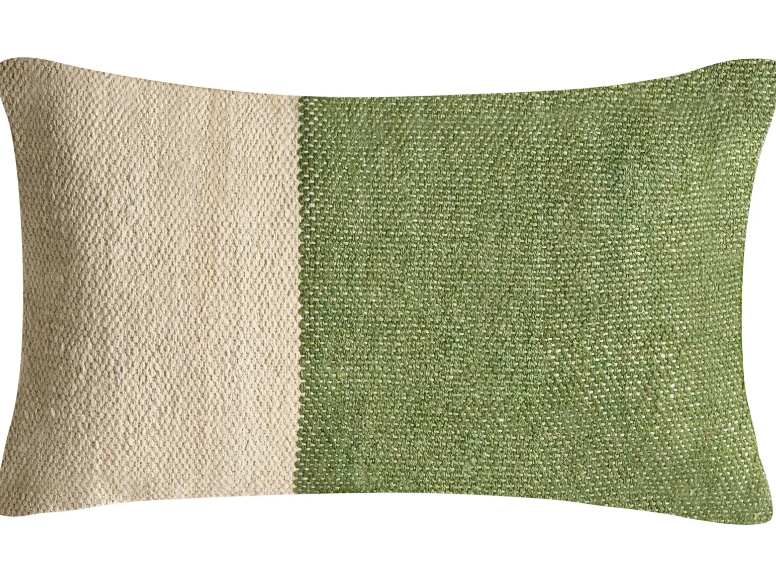2 poduszki bawełniane 45/30 x 45/50 cm zielone kwadratowa i prostokątna
