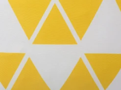 Poduszki dekoracyjne w trójkąty żółte