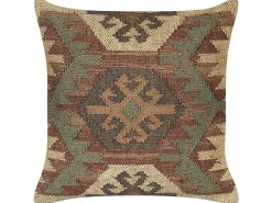 2 poduszki jutowe 45 x 45 cm wielokolorowe