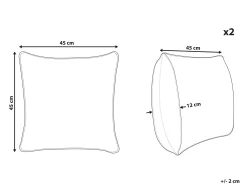 Poduszki ogrodowe kwadrat 45cm kolorowe