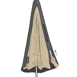 Pokrowiec na parasol ogrodowy 7971 Ø68x240 AeroCover antracytowy