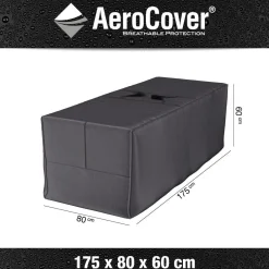 Pokrowiec na poduszki ogrodowe 7902 80x175x60 AeroCover szary