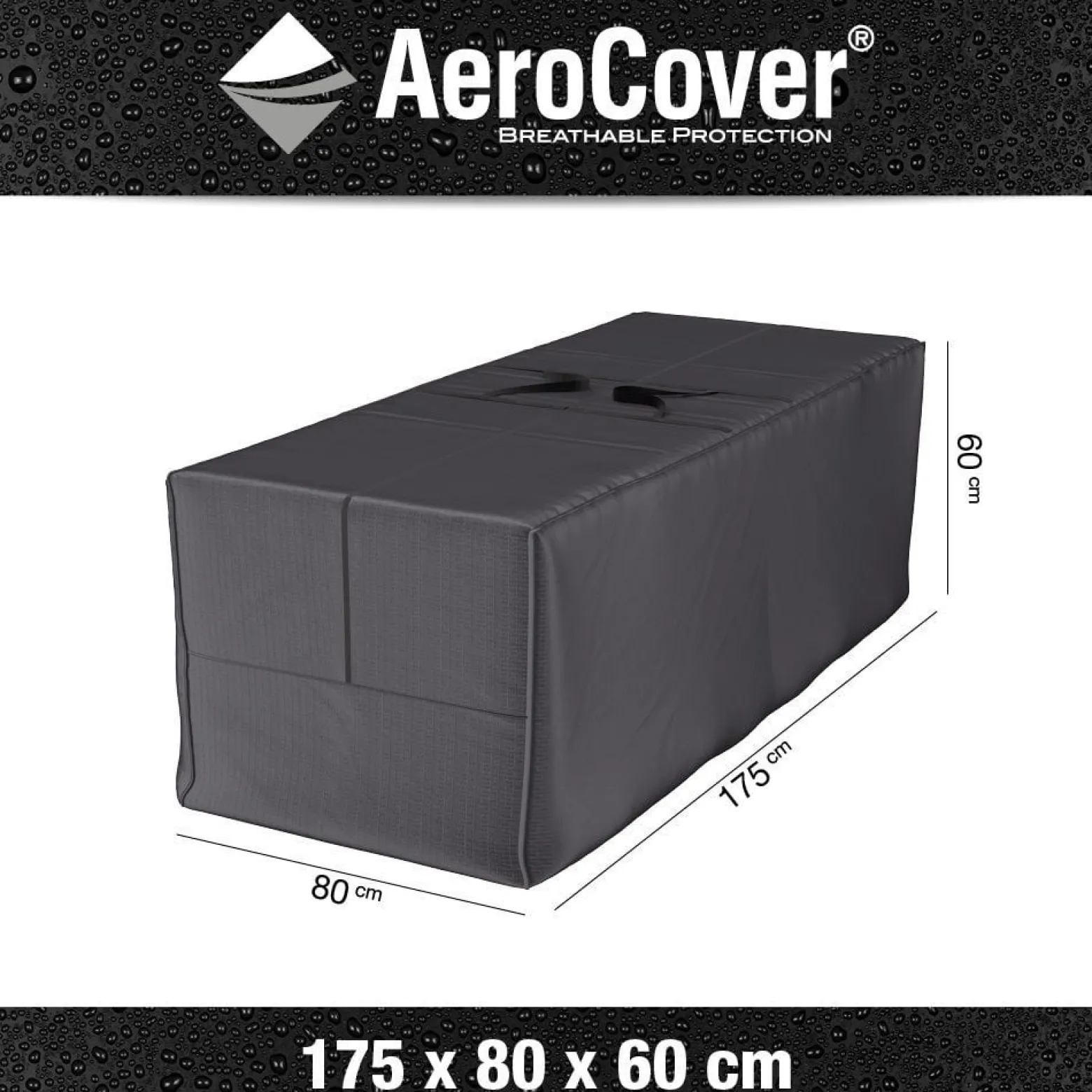 Pokrowiec na poduszki ogrodowe 7902 80x175x60 AeroCover szary