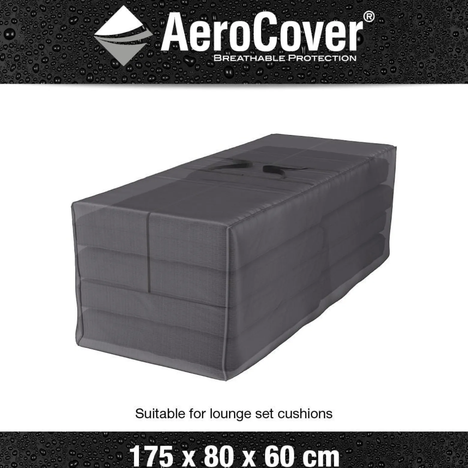 Pokrowiec na poduszki ogrodowe 7902 80x175x60 AeroCover szary