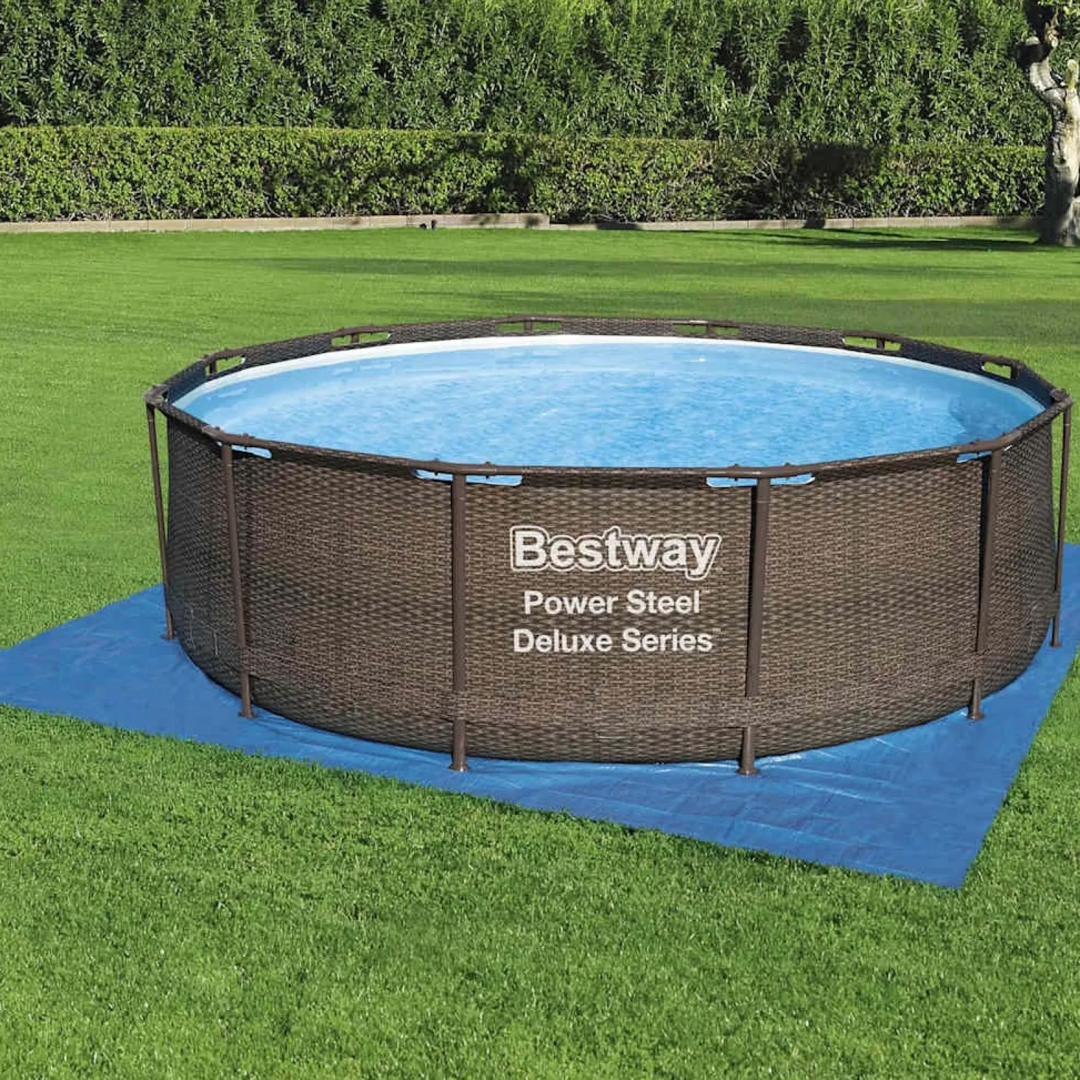 Pokrywa na basen Niebieski 396 x 396 cm Polietylen Bestway