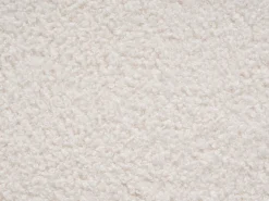 Puf podnóżek siedzisko minimalistyczny kwadratowy boucle złamana biel