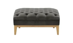 Pufa Chesterfield Modern Wood-Velluto 19