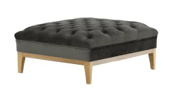 Pufa Chesterfield Modern Wood-Velluto 19