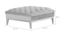Pufa Chesterfield Modern Wood-Velluto 19