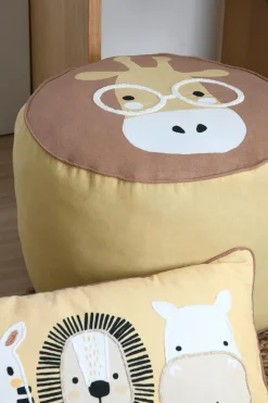 Pufa dla dziecka COQUIN zebra, Ø 40 cm