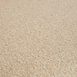 Pufa Kayan boucle kość słoniowa 50x50x30 cm siedzisko