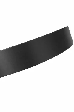 Pufa LUX elegancka podstawa metalowa czarna MG09