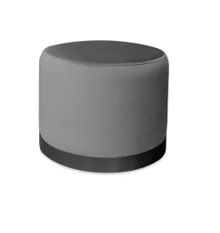 Pufa LUX elegancka podstawa metalowa czarna BL14