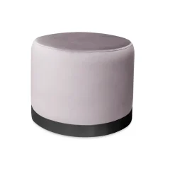 Pufa LUX elegancka podstawa metalowa czarna MG55
