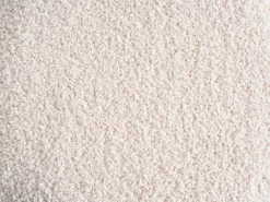 Puf podnóżek boucle 50 x 33 cm złamana biel nowoczesny wygląd