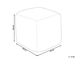 Puf TARODI Bawełna Złamana biel 45 cm