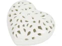 Puzderko w kształcie serca Belle EpoqAvorio ceramiczne 10 cm ecru