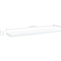 Płyta na półki Biały 40 x 10 x 1.5 cm Materiał drewnopochodny vidaXL