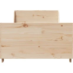 Rama łóżka bez materaca 75x190 cm lite drewno sosnowe