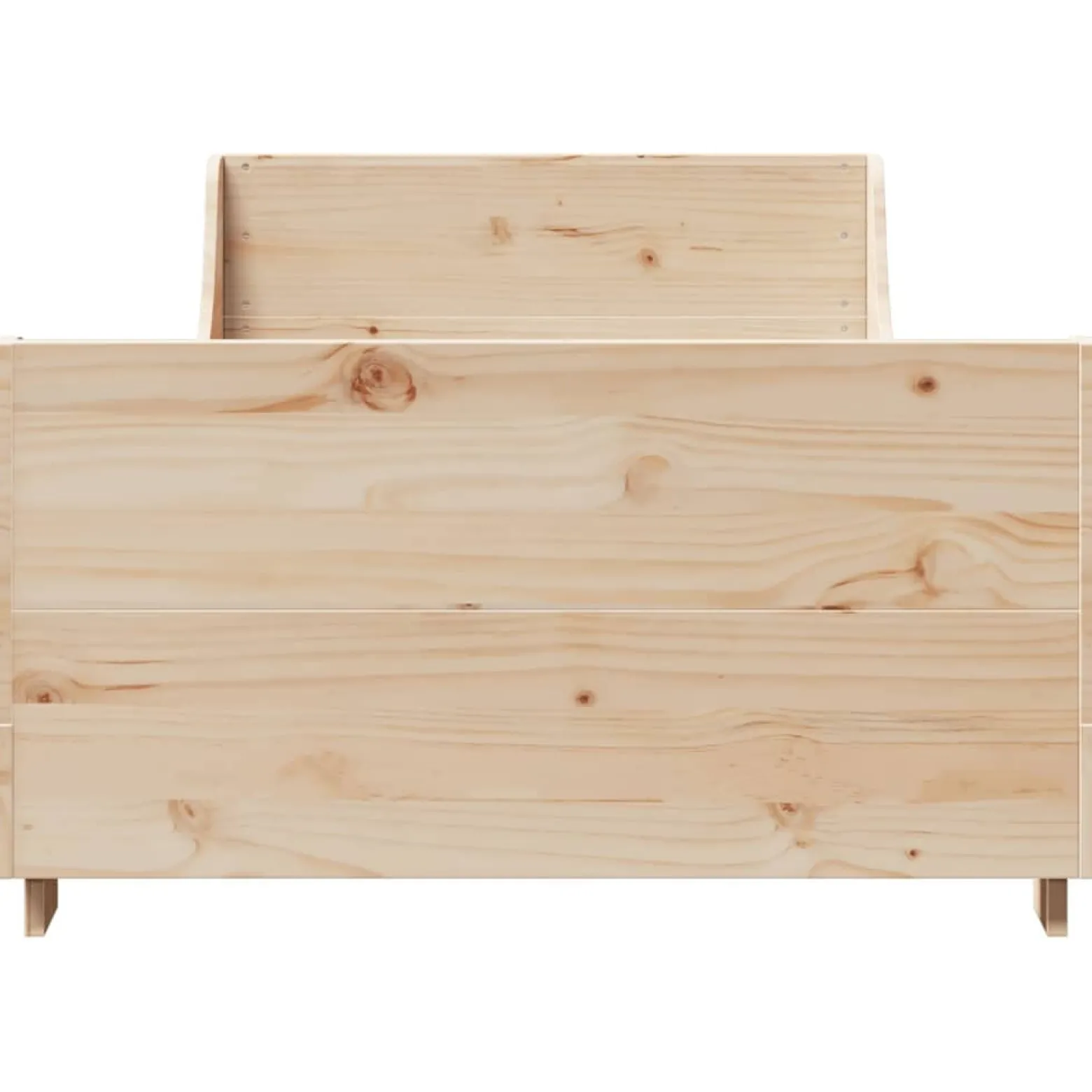 Rama łóżka bez materaca 75x190 cm lite drewno sosnowe