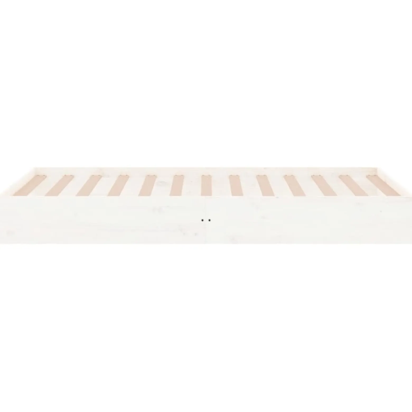 Rama łóżka biała lite drewno 90 x 200 cm