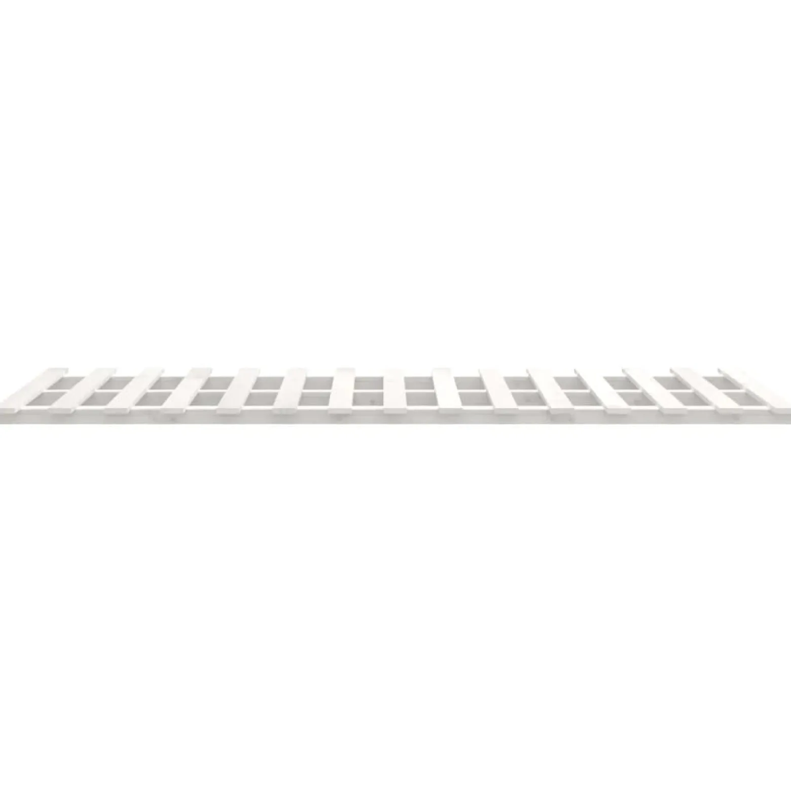 Rama łóżka biała 140 x 190 cm lite drewno sosnowe