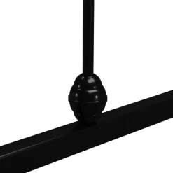Rama łóżka czarna metalowa 160 x 200 cm