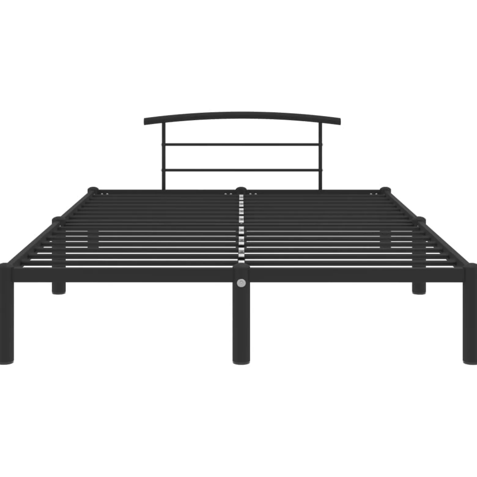 Rama łóżka Czarny 120 x 200 cm Metal vidaXL