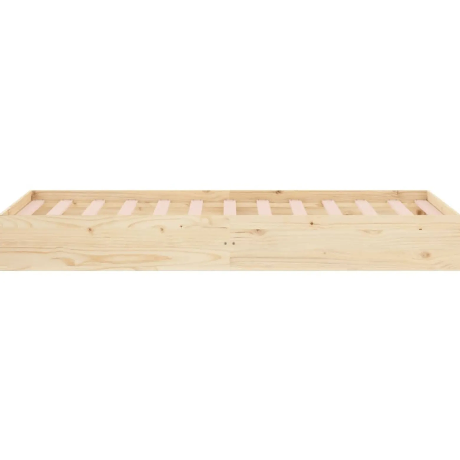 Rama łóżka lite drewno 75x190 cm pojedyncza