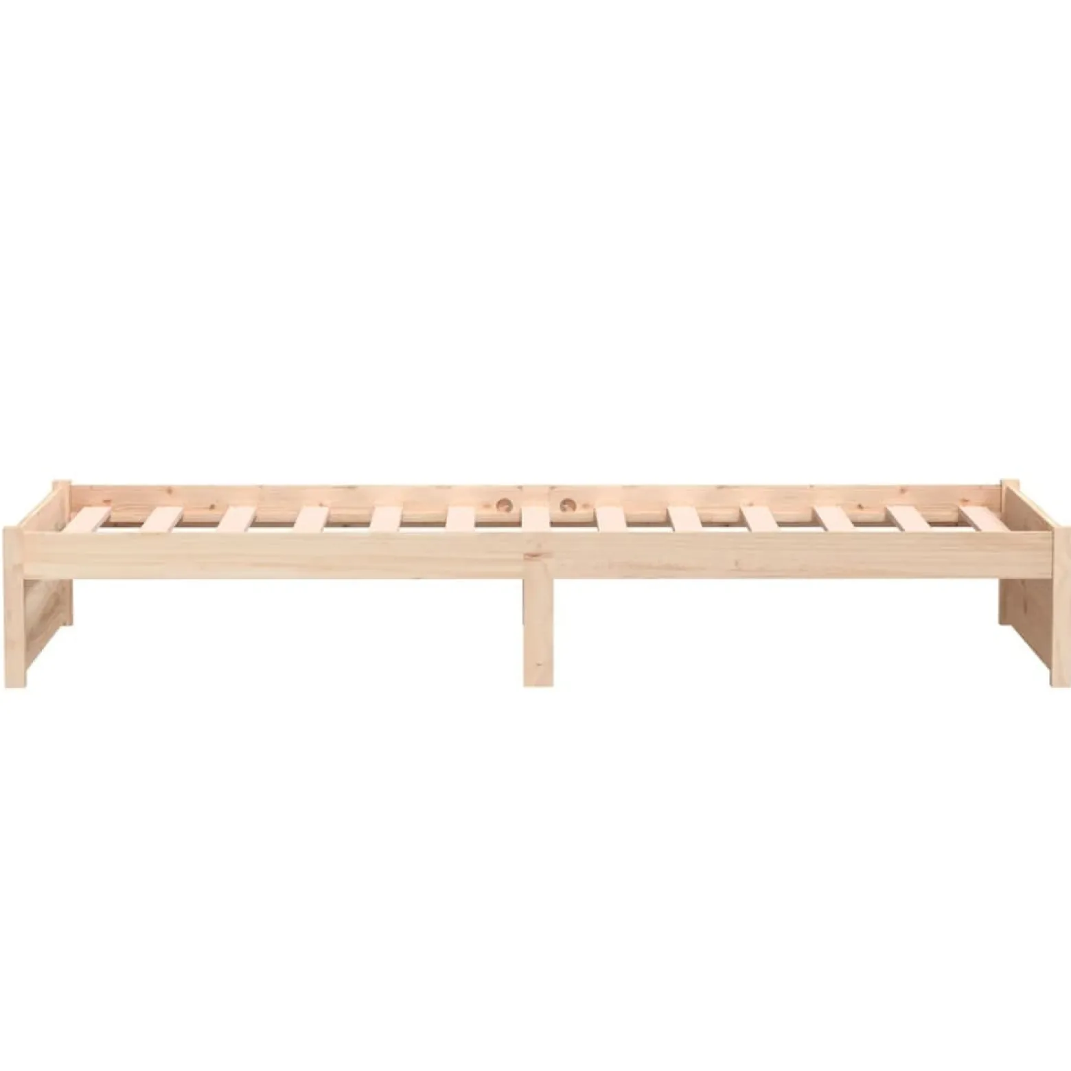 Rama łóżka lite drewno 75x190 cm pojedyncza