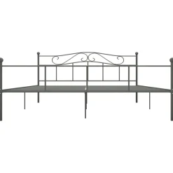 Rama łóżka Szary 180 x 200 cm Metal vidaXL