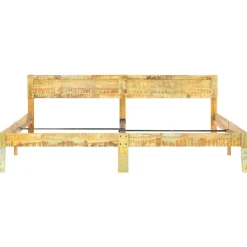 Rama łóżka z litego drewna z odzysku 200 x 200 cm