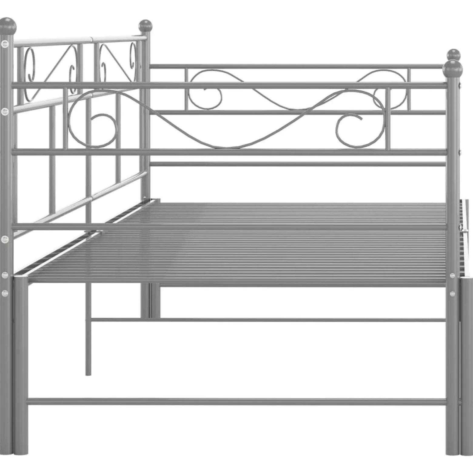 Rama sofy Szary Metal vidaXL
