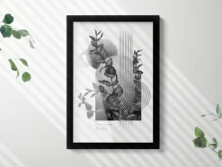 Ramka na zdjęcia plakat fotoramka nowoczesna Czarny 22x32