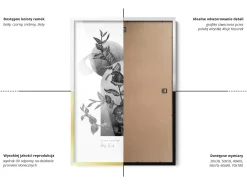 Ramka na zdjęcia plakat fotoramka nowoczesna Czarny 22x32