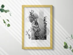 Ramka na zdjęcia plakat fotoramka nowoczesna Złota 22x32