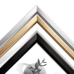 Ramka na zdjęcia plakat fotoramka nowoczesna Złota 22x32