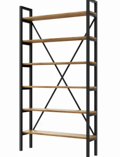 Regał Medium Industrial Loft na książki D6 190x60x20 cm