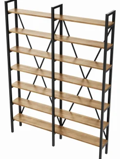 Regał Medium Industrial Loft na książki D7+R 220x180x30 cm