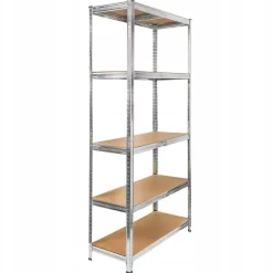 Regał Metalowy Magazynowy 205X100X40 Cm 2W1 5 Półek Garażowy 875Kg Mega-M