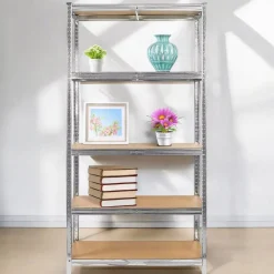 Regał Metalowy Magazynowy 205X100X40 Cm 2W1 5 Półek Garażowy 875Kg Mega-M