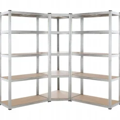 Regał metalowy ocynkowany magazynowy garażowy 180x90x40 trwały 875kg