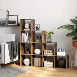 Regał na Książki Schodkowy Industrialny Loft Rustykalny
